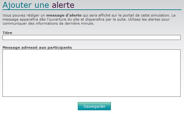 Ajouter alerte